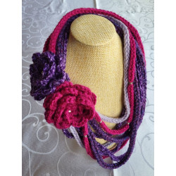 Lucet woven neck warmers