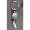 Keyring - Crystal with Feather Charm 2