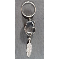 Keyring - Crystal with Feather Charm 3
