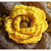 Brooch - Crocheted Flower, Yellow