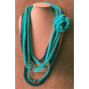 Neck Warmer - Mystic Green and Purple 