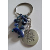 Crystal chip charm keyring 5