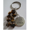 Crystal chip charm keyring 6