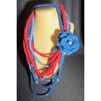 Neck Warmer - Red and Blue