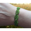 Macrame Woven Bracelet - Leafy Green