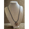 Necklace - Wood-burned Feather